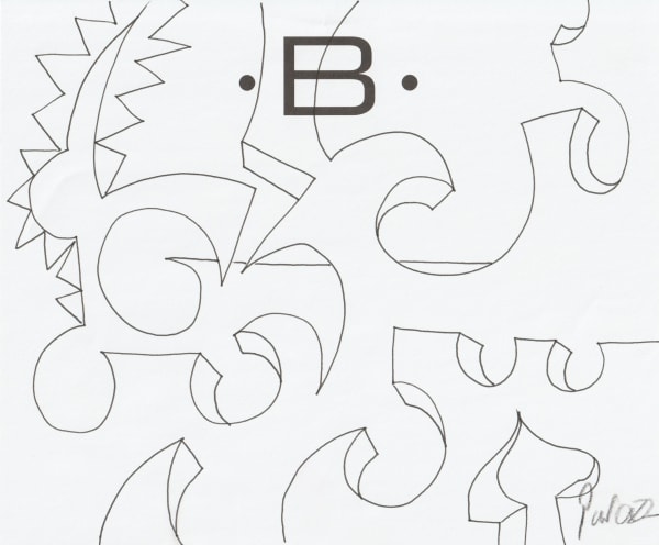 pen and pencil on paper 7 x 8.5 in.