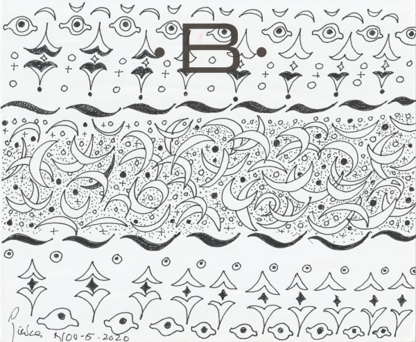 pen and pencil on paper 7 x 8.5 in.