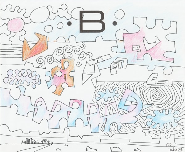 pen and pencil on paper 7 x 8.5 in.