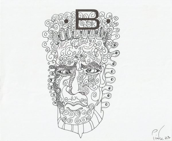 pen and pencil on paper 7 x 8.5 in.