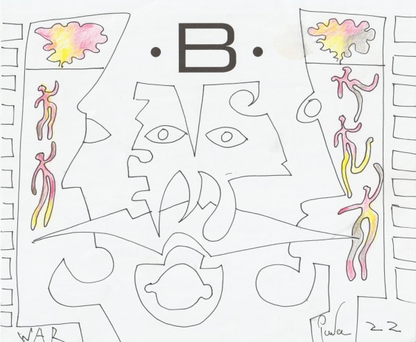 pen and pencil on paper 7 x 8.5 in.