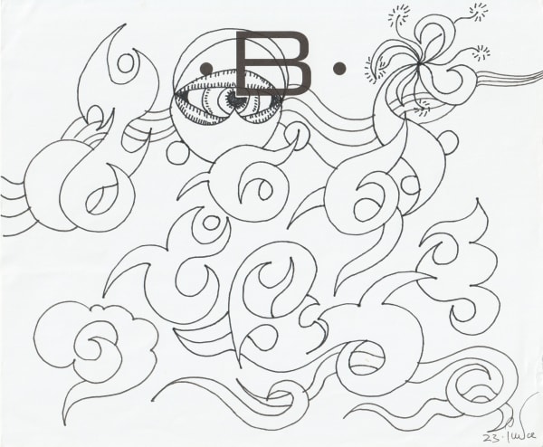 pen and pencil on paper 7 x 8.5 in.