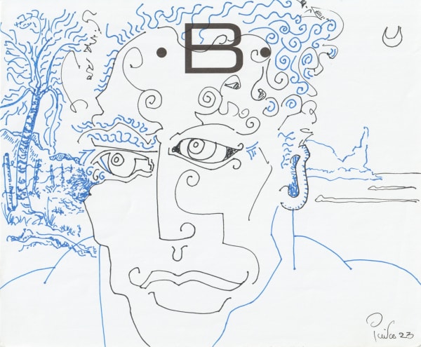 pen and pencil on paper 7 x 8.5 in.