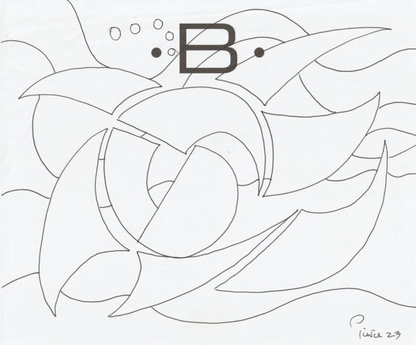 pen and pencil on paper 7 x 8.5 in.