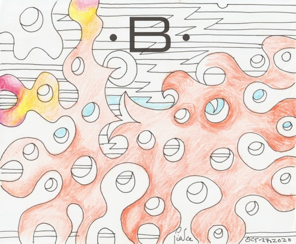 pen and pencil on paper 7 x 8.5 in.