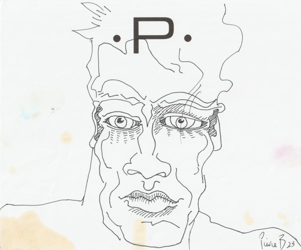 pen and pencil on paper 7 x 8.5 in.