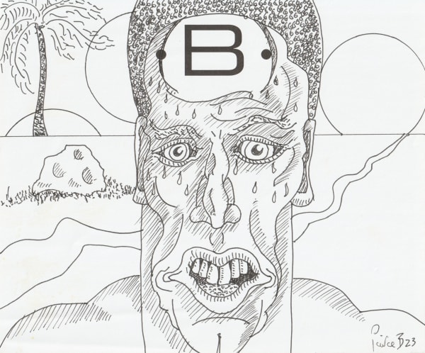 pen and pencil on paper 7 x 8.5 in.