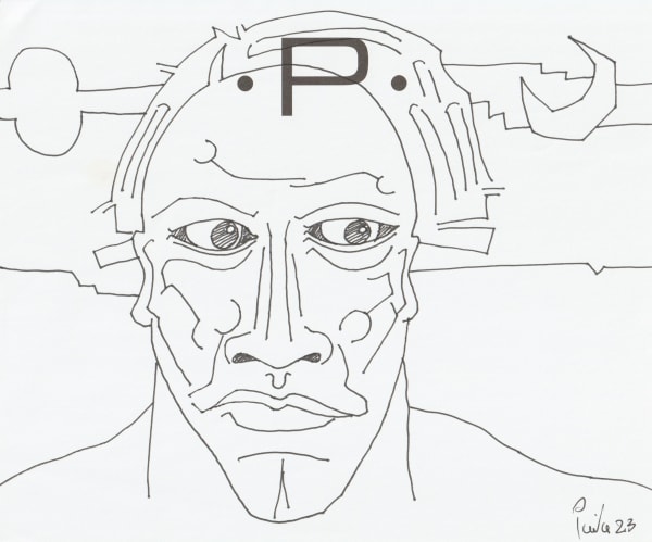 pen and pencil on paper 7 x 8.5 in.