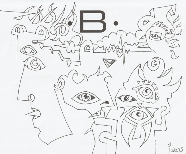 pen and pencil on paper 7 x 8.5 in.