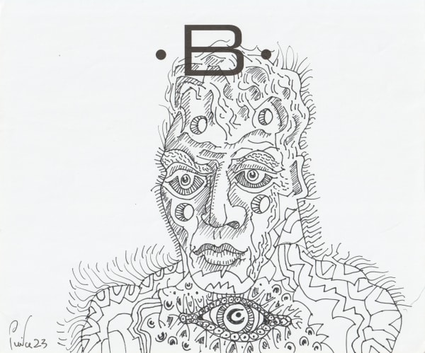 pen and pencil on paper 7 x 8.5 in.