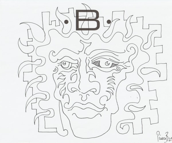 pen and pencil on paper 7 x 8.5 in.