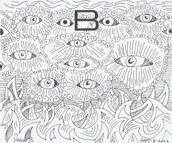 pen and pencil on paper 7 x 8.5 in.