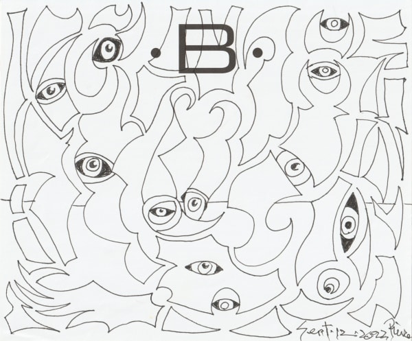 pen and pencil on paper 7 x 8.5 in.