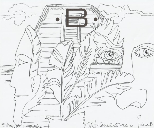 pen and pencil on paper 7 x 8.5 in.