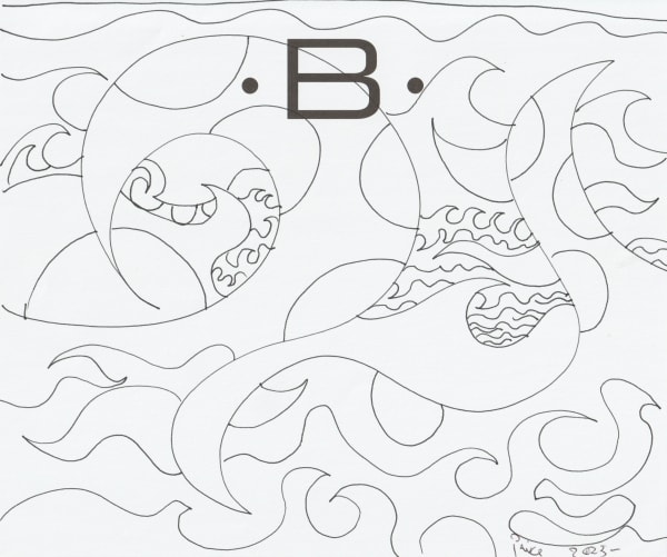 pen and pencil on paper 7 x 8.5 in.