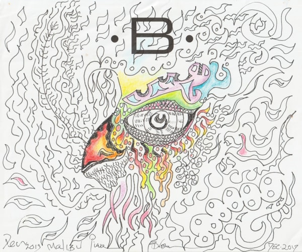 pen and pencil on paper 7 x 8.5 in.