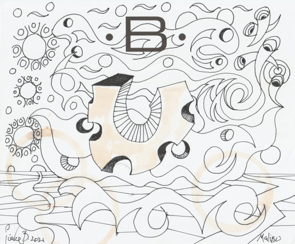 pen and pencil on paper 7 x 8.5 in.