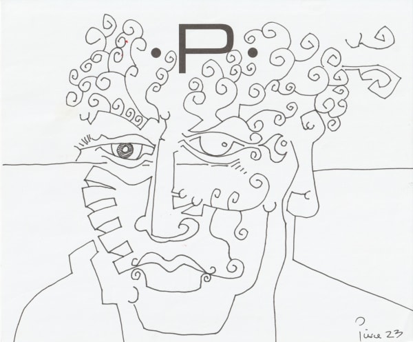 pen and pencil on paper 7 x 8.5 in.