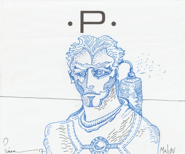 pen and pencil on paper 7 x 8.5 in.