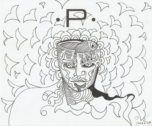 pen and pencil on paper 7 x 8.5 in.