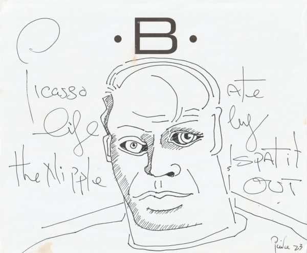 pen and pencil on paper 7 x 8.5 in.