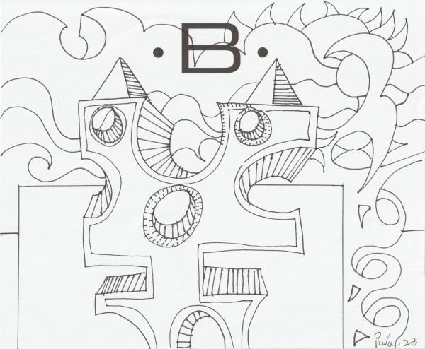 pen and pencil on paper 7 x 8.5 in.