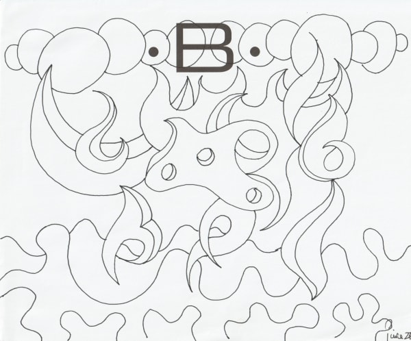 pen and pencil on paper 7 x 8.5 in.