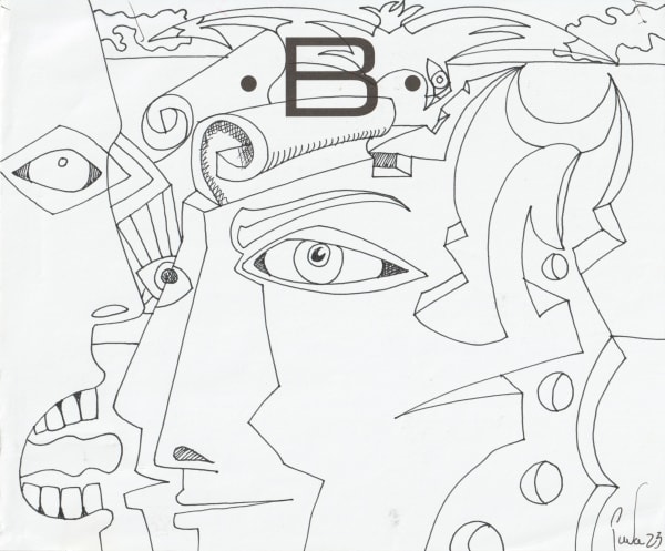 pen and pencil on paper 7 x 8.5 in.