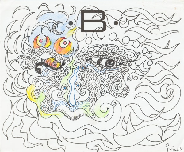 pen and pencil on paper 7 x 8.5 in.