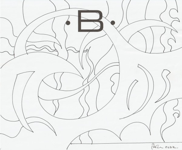 pen and pencil on paper 7 x 8.5 in.