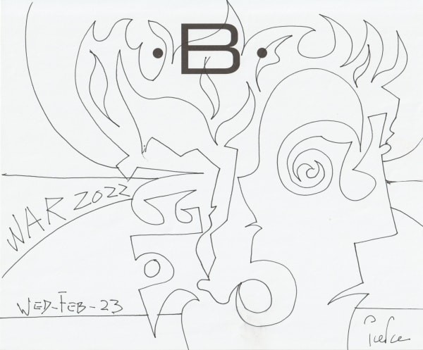 pen and pencil on paper 7 x 8.5 in.