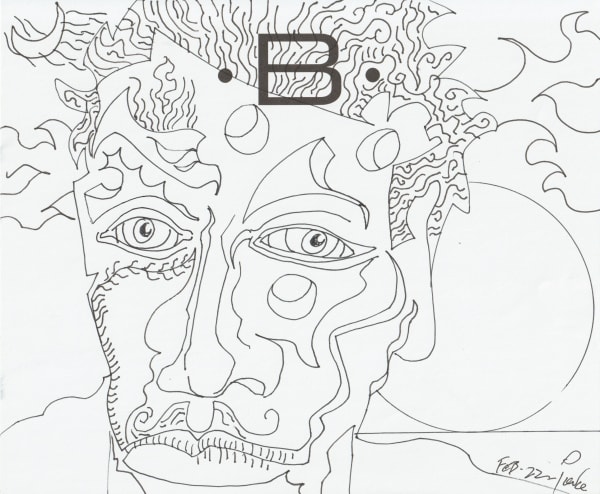 pen and pencil on paper 7 x 8.5 in.