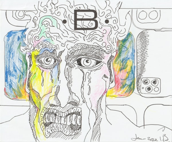 pen and pencil on paper 7 x 8.5 in.