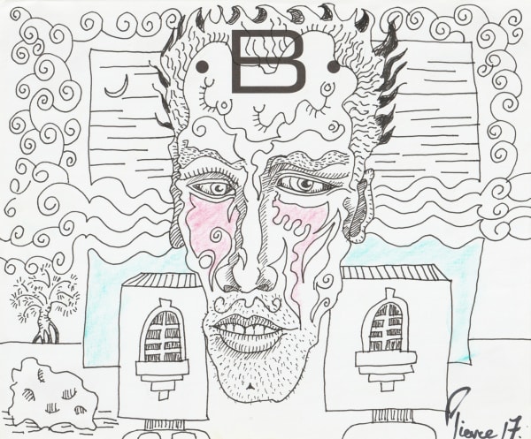 pen and pencil on paper 7 x 8.5 in.