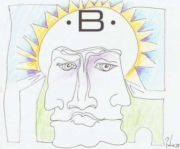 pen and pencil on paper 7 x 8.5 in.