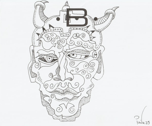 pen and pencil on paper 7 x 8.5 in.