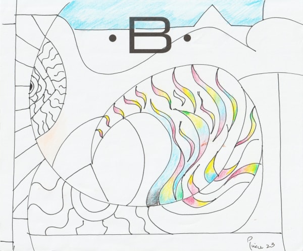 pen and pencil on paper 7 x 8.5 in.