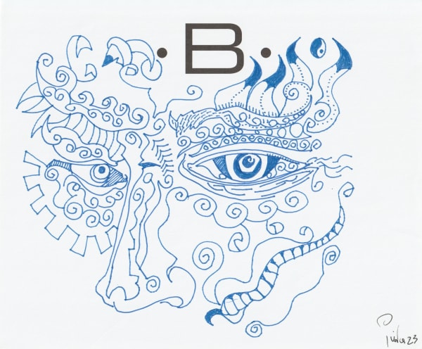 pen and pencil on paper 7 x 8.5 in.