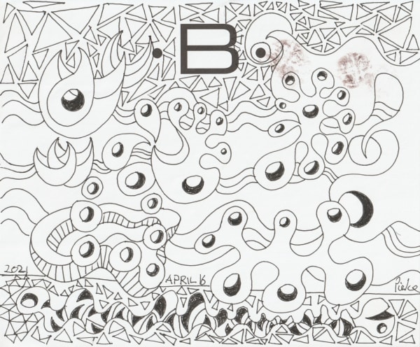 pen and pencil on paper 7 x 8.5 in.