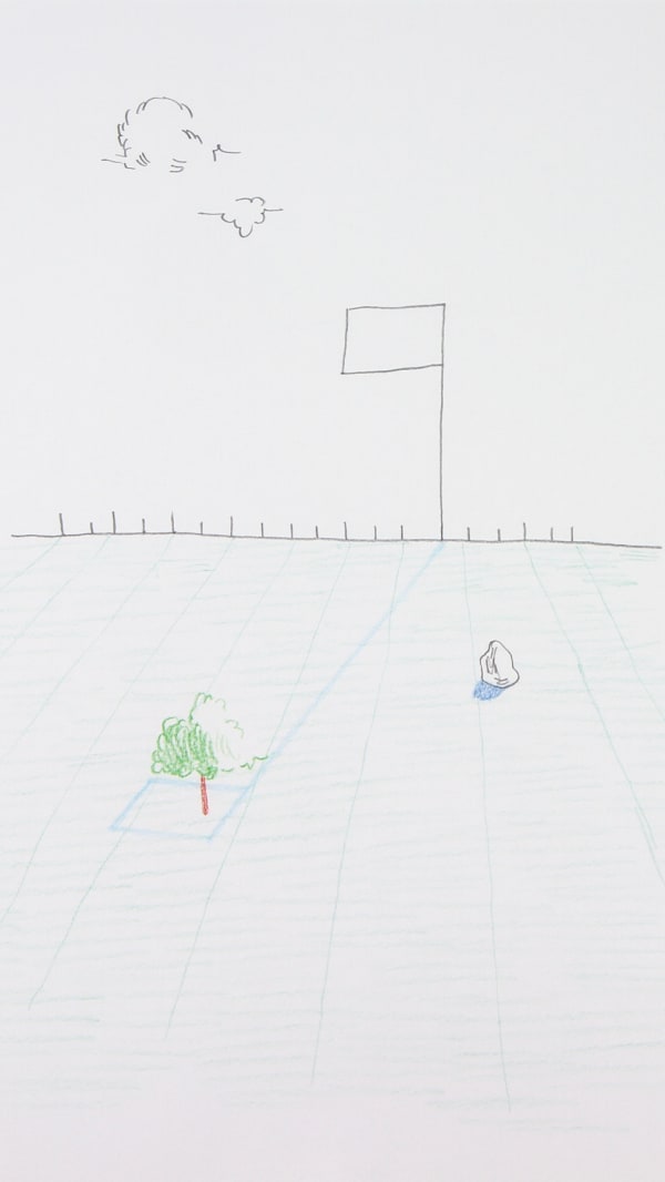 Massinissa Selmani, A flag, a tree and an empty shadow, 2022