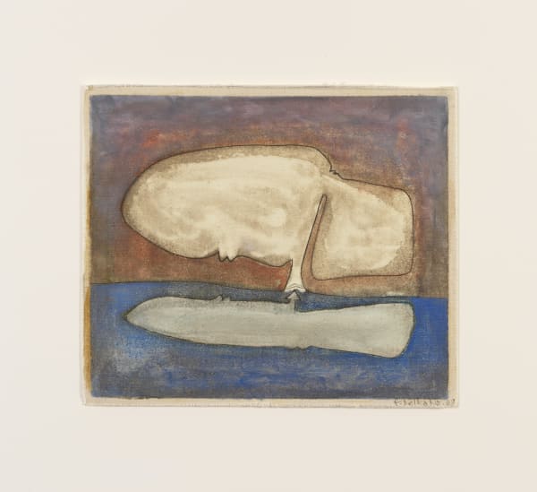 Arbre de Vie No.I, 1989 Pigments on textile 48h x 52w cm