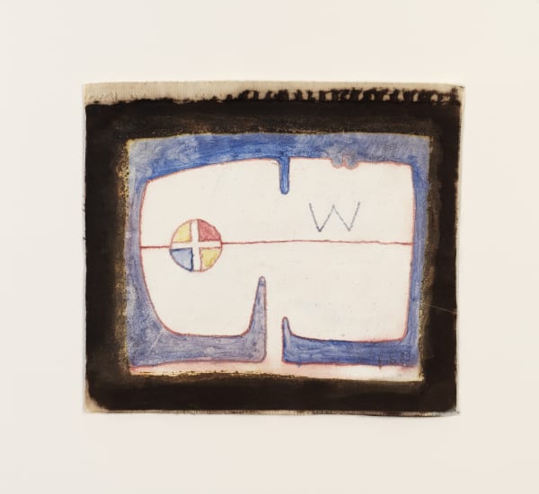 Farid BelkahiaArbre de vie No. III Pigments on textile 48h x 52w cm
