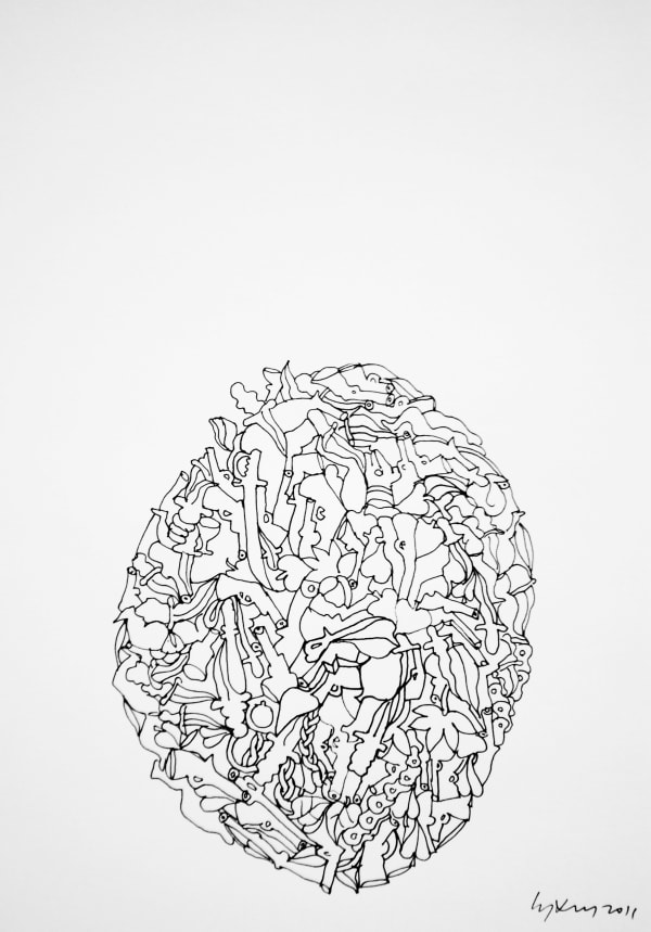 CHANDRAGUPTHA THENUWARA Casinopolis, 2011 Ink on paper 29 x 20.5 cm 11 3/8 x 8 1/8 in