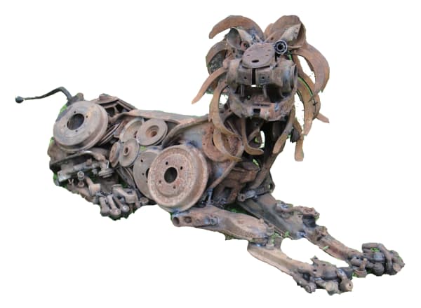 Prageeth Manohansa Seated Lion, 2010 Scrap Metal 50.8 x 88.9 x 50.8 cm 20 x 35 x 20 in