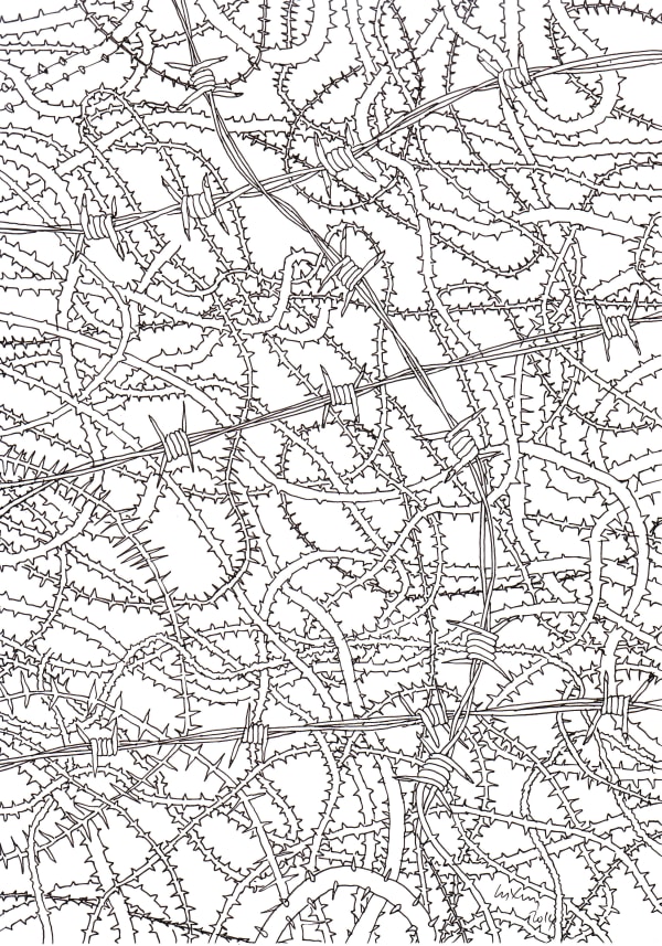 CHANDRAGUPTHA THENUWARA Thorns, 2014 Ink on paper 29.5 x 21 cm 11 5/8 x 8 1/4 in