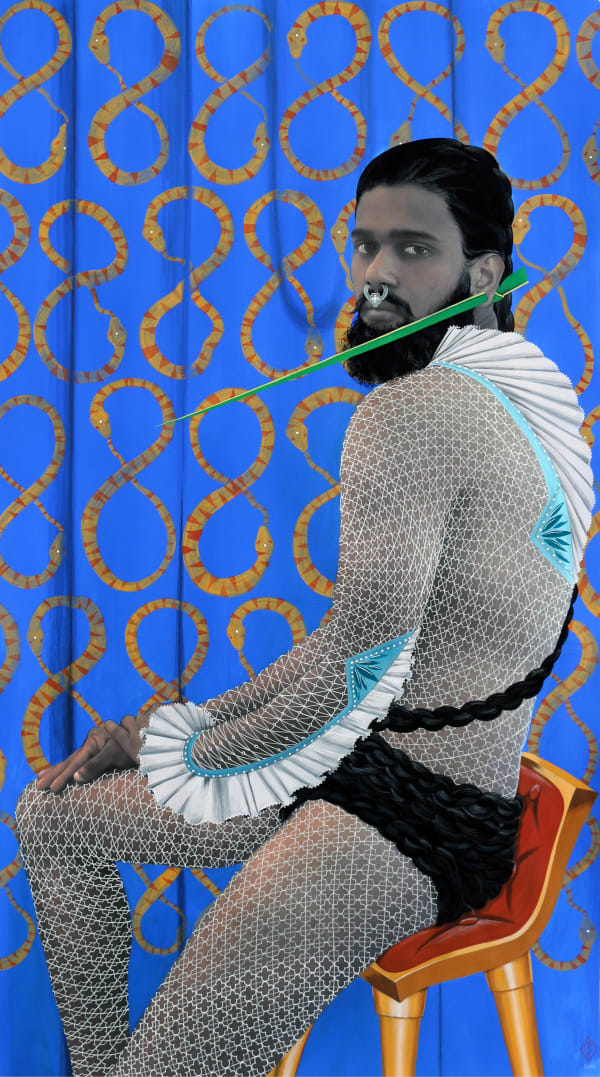 Rajni Perera 2016 Nate Mixed Media On Inkjet Print 108X59 5Cm