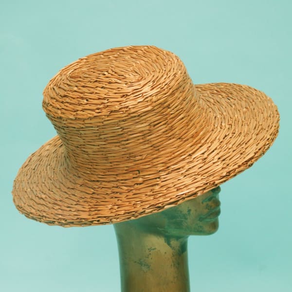Raffia summer hat by Madame Paulette, Paris.