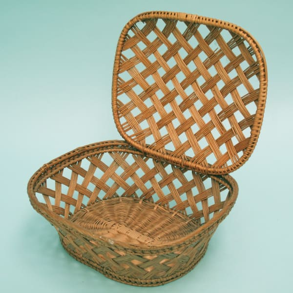 Charming vintage French woven basket.