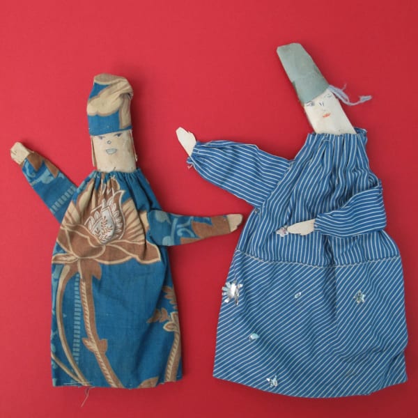 Charming vintage French finger puppets.