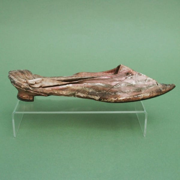 Very distressed 1790's shoe. Just for a pattern!